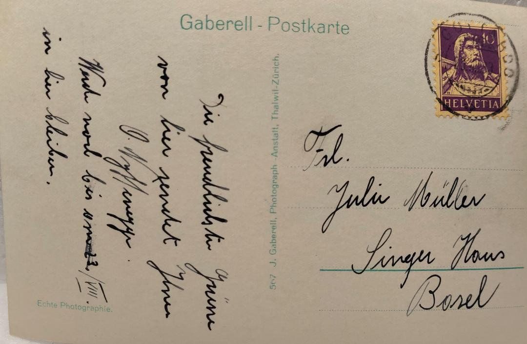 Cartoline postali: TERMOLA  - gegen Vesperokette - 1933 – Usato da Delémont venduto da Domdom1 1