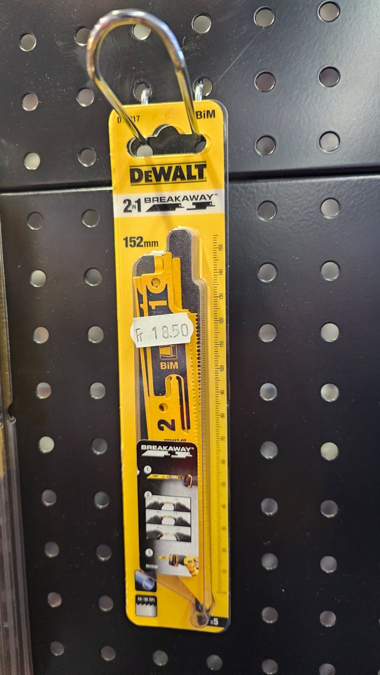 Dewalt Seghe: Säbelsäge Metall Blätter DeWalt – Nuovo e nell'imballaggio originale da Koppigen venduto da Bracher_Mail-House