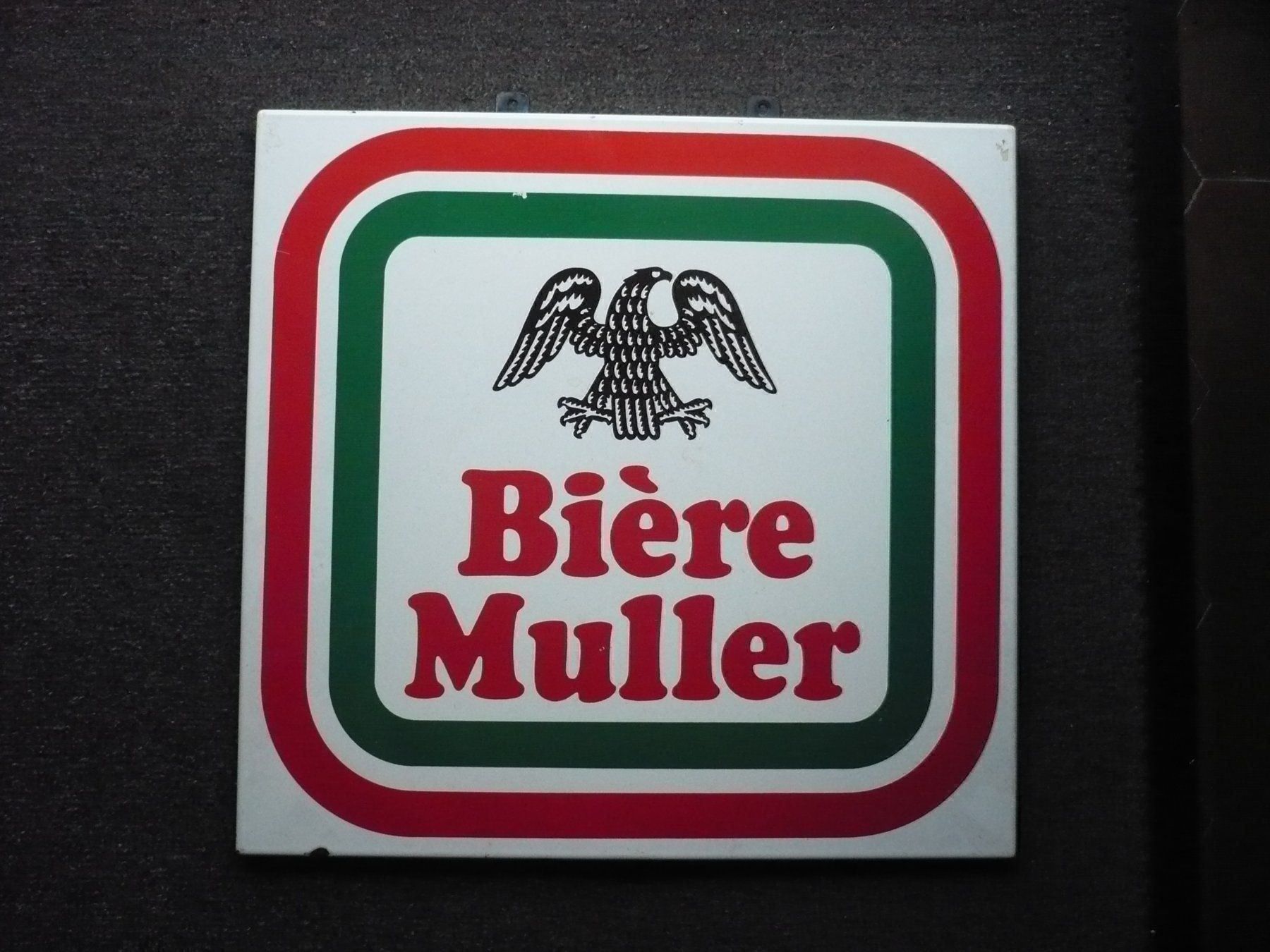 Insegne: Emailschild Bière Muller – Usato da Biberist venduto da Urmel