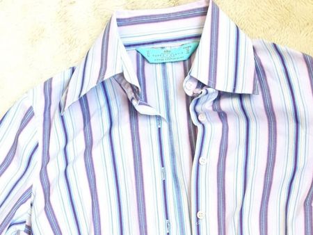 BLUSE Hemd HAWIS & DURTIS FITTER HIPSTER SHIRT 38 M LILA TOP