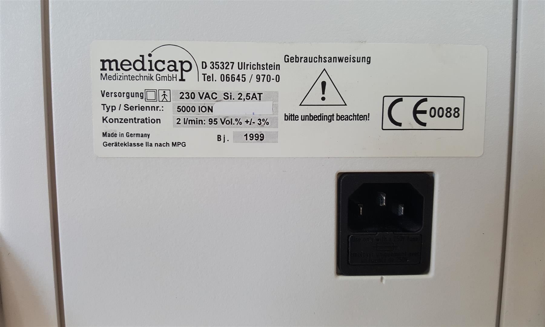 Accessori da laboratorio: Oxicur 5000 ION Sauerstoff Generator – Usato da Niederdorf venduto da LeptonAG_Labor 4