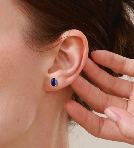 Orecchini pendenti & Orecchini a lobo: Ohrringe 14k Echtgold mit Saphir – Nuovo e nell'imballaggio originale da Hemmental venduto da Fantasie1 2