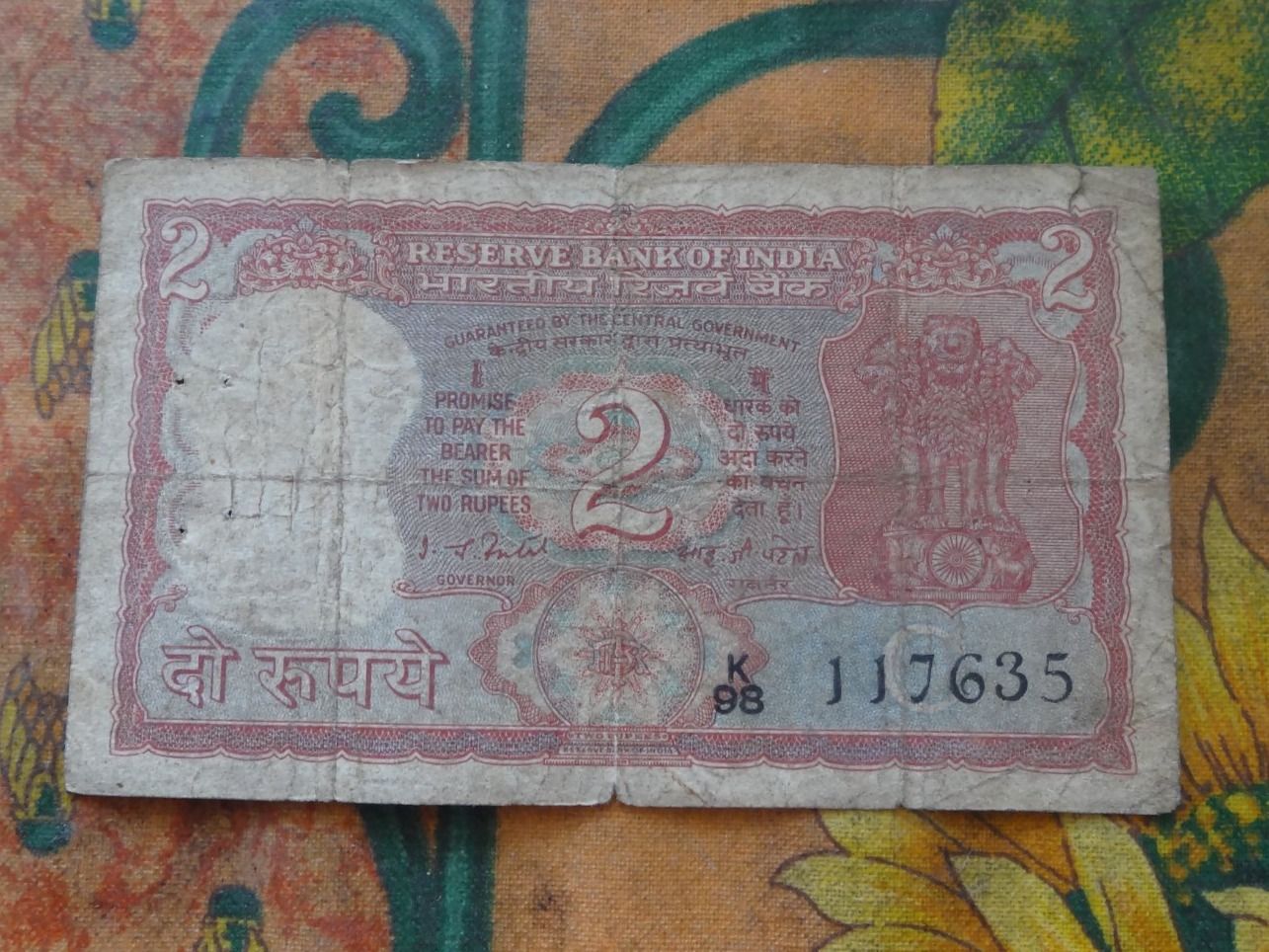Banconote: INDE  (A) 2  Rupees   Billet – Usato da Romanel-sur-Lausanne venduto da Swift13