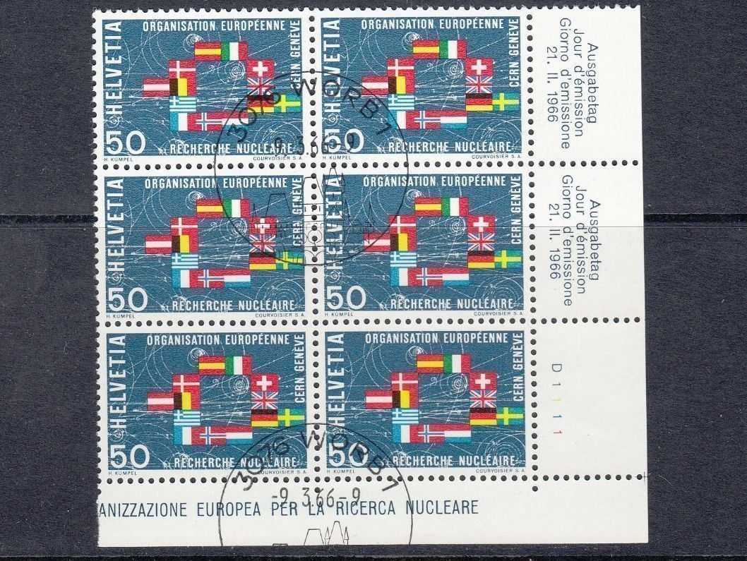 Tutti i francobolli: SBK 439 - 441 6er Block, Worb 09.03.66 – Usato da Bürglen TG venduto da StampGraf 1