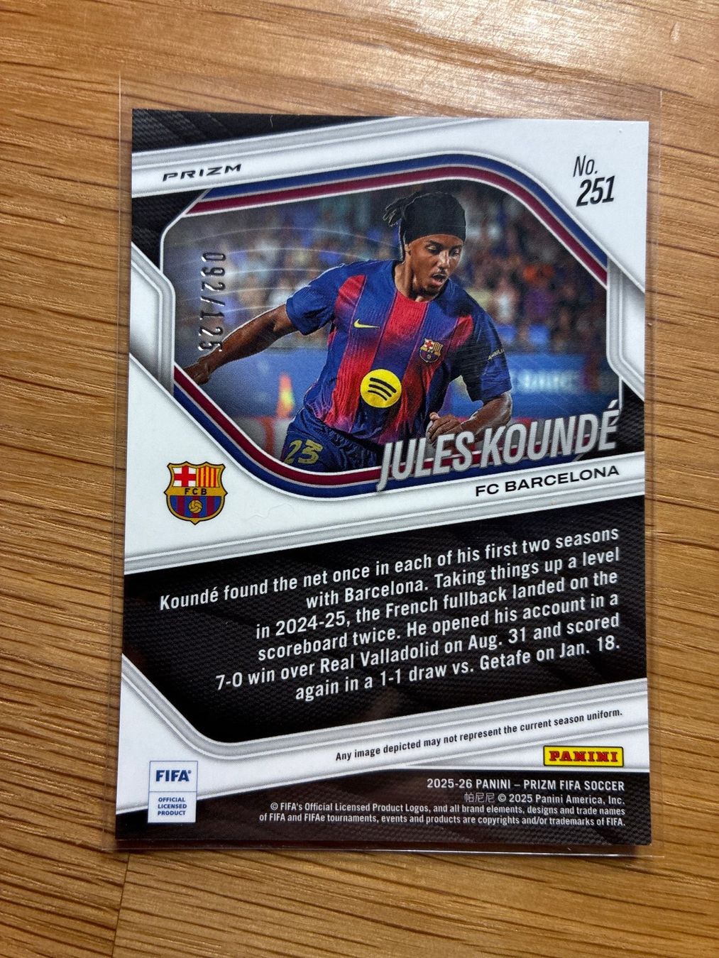 Topps Sammelbilder & Trading cards: Panini Prizm Jules Kounde Barcelona /125 – Gebraucht aus Wangenried von Garagara 1