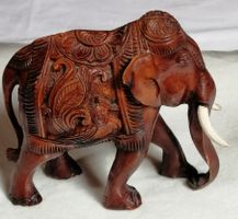 Elefant - Sehr schöner, dekorativer Elefant, 13 x 12 x 6 cm.