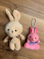 2 Mini Hasen-Anhänger / Stofftiere