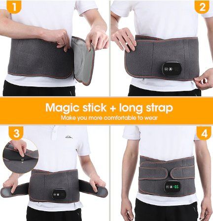 vibrations- und klopfmassage gürtel Flatile Heated Massage Waist Belt | 3-Speed Temperature & Vibration |  Enhance Blood Circulation Internationally | Buy Now with Express  International Delivery main image 0