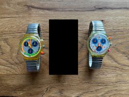 2 x Swatch Chrono anni 90