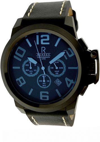 Orologi di tendenza: RENDEX, Deep Blue, XL Chronograph, Quart – Nuovo e nell'imballaggio originale da Basel venduto da Uhren-Basel