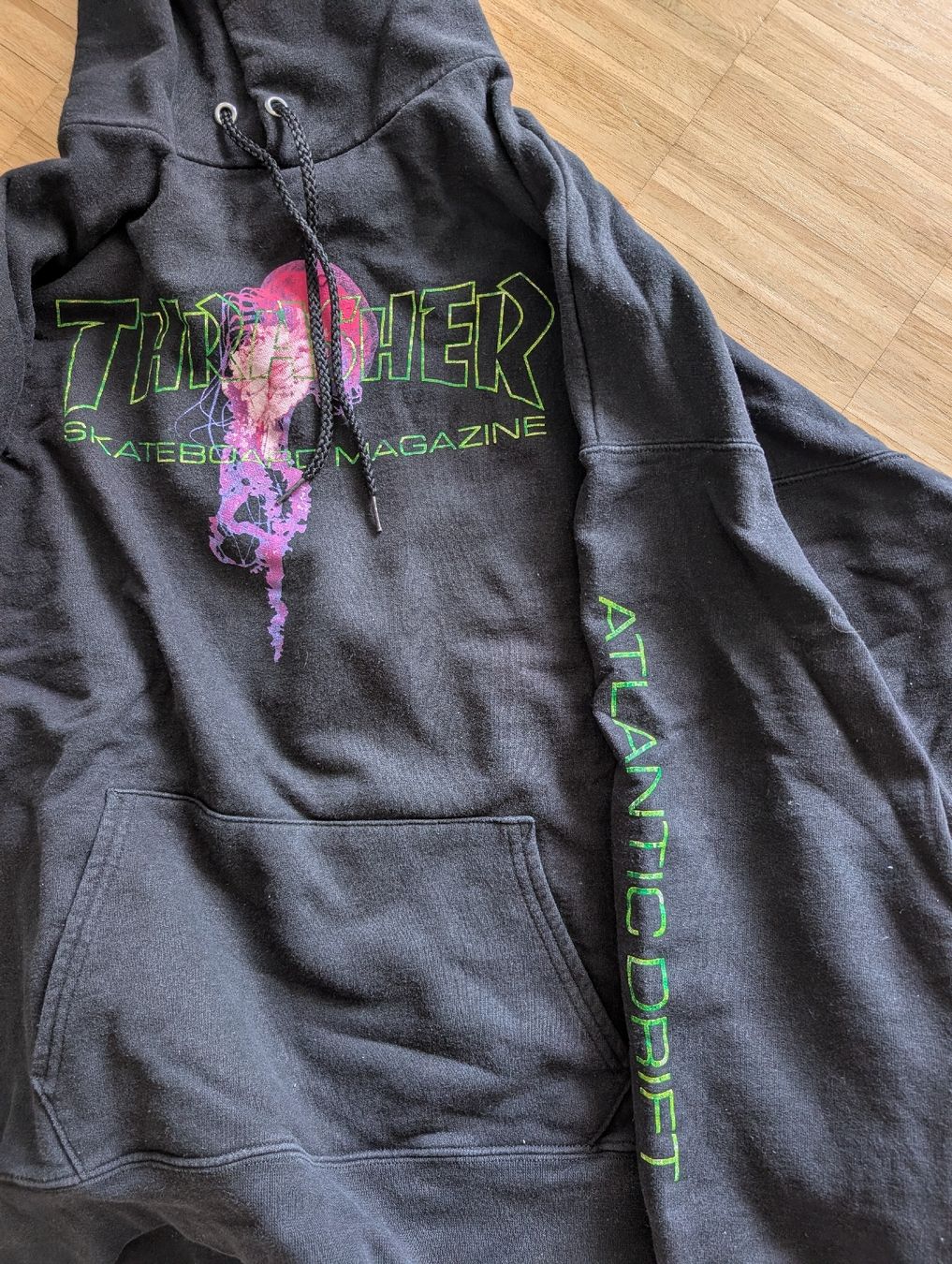 Maglioni & Felpe: Thrasher Kapuzenpullover schwarz Grösse XL gebraucht – Usato da Basel venduto da rubah 2