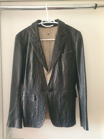 Blazer femme en cuir Isaac Sellam