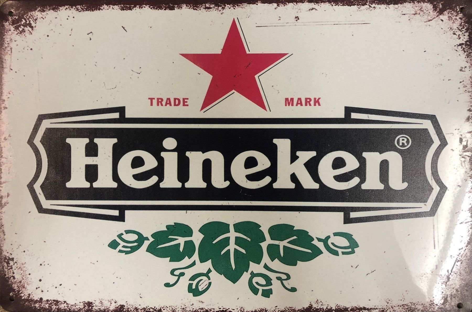 Schilder: Heineken Blechschild 30 x 20 cm Bier Dose Flasche Silver – Neu und originalverpackt aus Dättlikon von easythings