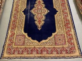 Frischgereinigter sehr feiner Kirman Perserteppich 250x363cm