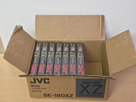 7x JVC S-VHS Videokassetten SE-180XZ im OVP SEALED