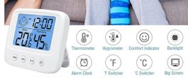 Home-Komfortindikator 3 in 1: Zeit, Temperatur, Feuchtigkeit