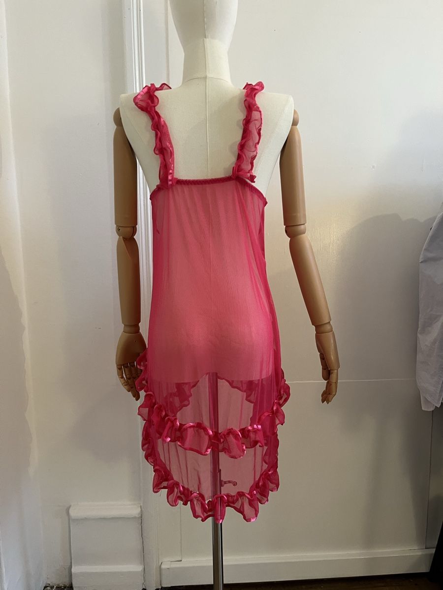 Vestiti: Pink Ruffle Mini Dress - size M – Usato da Zürich venduto da Melina.A 1