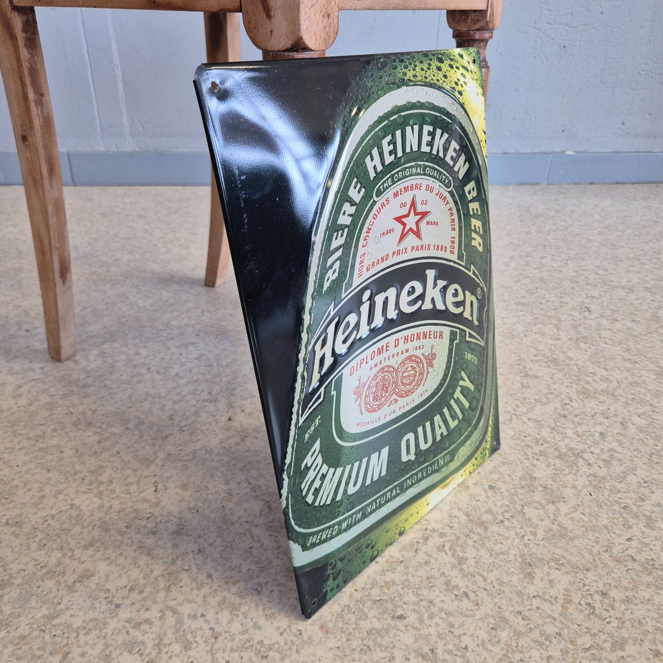 Heineken Insegne: Heineken Werbeschild Blechschild Schild Bierwerbung – Usato da Nottwil venduto da Wondewa-Shop 5