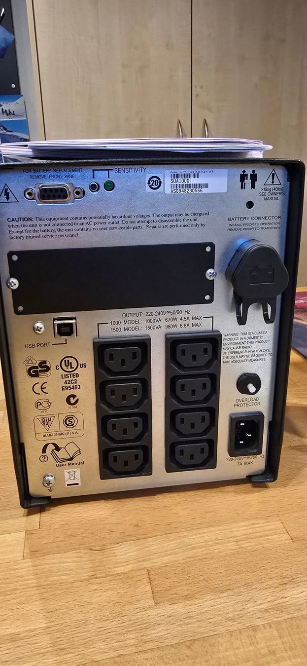 Apc Alimentazione elettrica: APC SmartUPS 1000 – Usato da Speicher venduto da msct 1