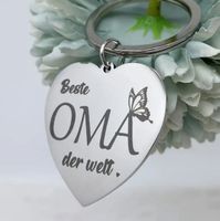 SCHLÜSSELANHÄNGER, HERZ, *BESTE OMA DER WELT* NEU