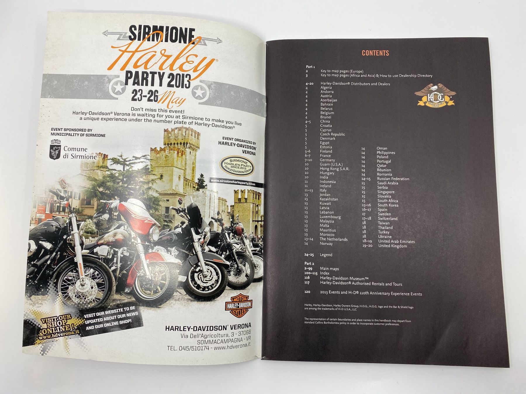 Riviste & Magazine: Harley Davidson Owner Group Touring Handbook 2013 – Usato da Langwiesen venduto da Restposten-24 1