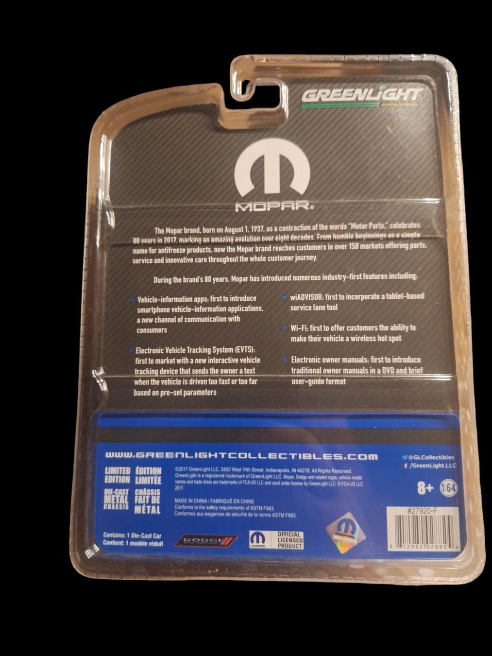 Greenlight Modellini d'auto: Greenlight Collectibles 2017 Dodge Charger SRT Hellcat – Nuovo e nell'imballaggio originale da Adlikon venduto da Mmartin0 1