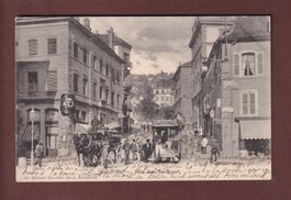 NEUCHÂTEL - Rue des Terreaux - Tram - Attelage - 1903