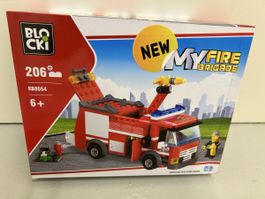 BLOCKI My Fire Brigade Feuerwehrauto KB8054 206 Teile neu