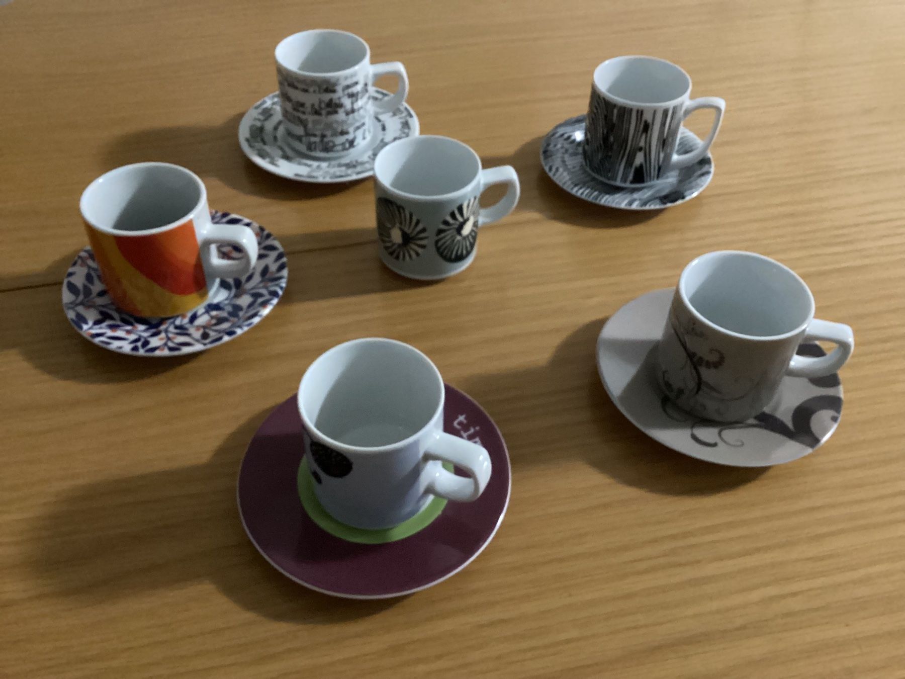 Pfister Tassen: 6 Espresso Tassen Pfister Desing – Neu (gemäss Beschreibung) aus Minusio von scotch111