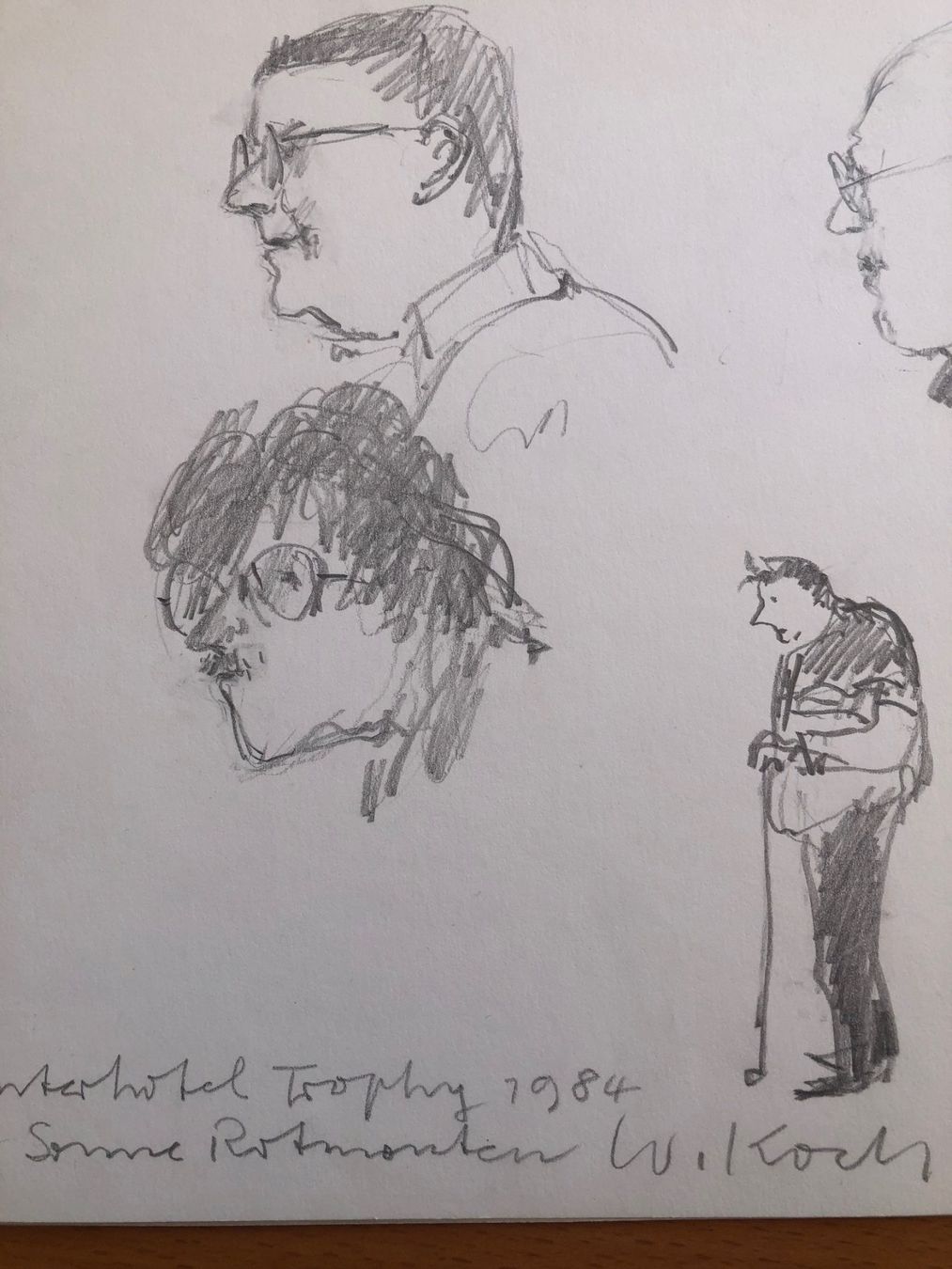 Gemälde: Willi Koch - drei Original Bleistift Studien 1982 - 1984 – Gebraucht aus Wolfertswil von Schorsch3 4
