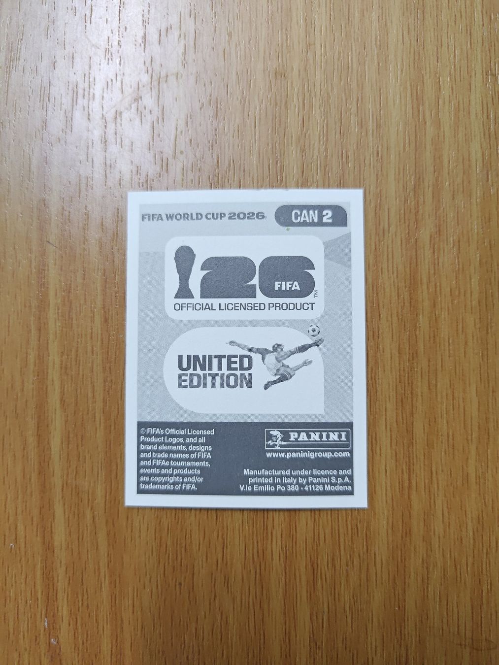 Panini Carte collezionabili: Panini WM 2026 Sticker - CAN 2 – Usato da Hochdorf venduto da all_u_want 1