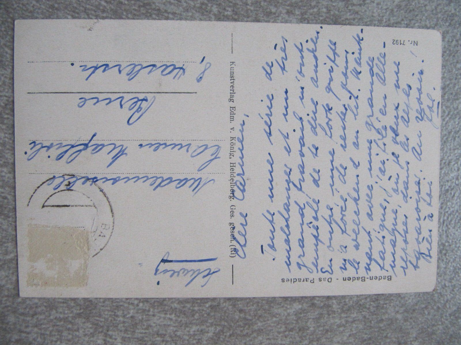 Cartoline postali: 3 x Postkarten aus Suisse VINTAGE - 1902 ... – Usato da Arbedo venduto da nadia1973 4
