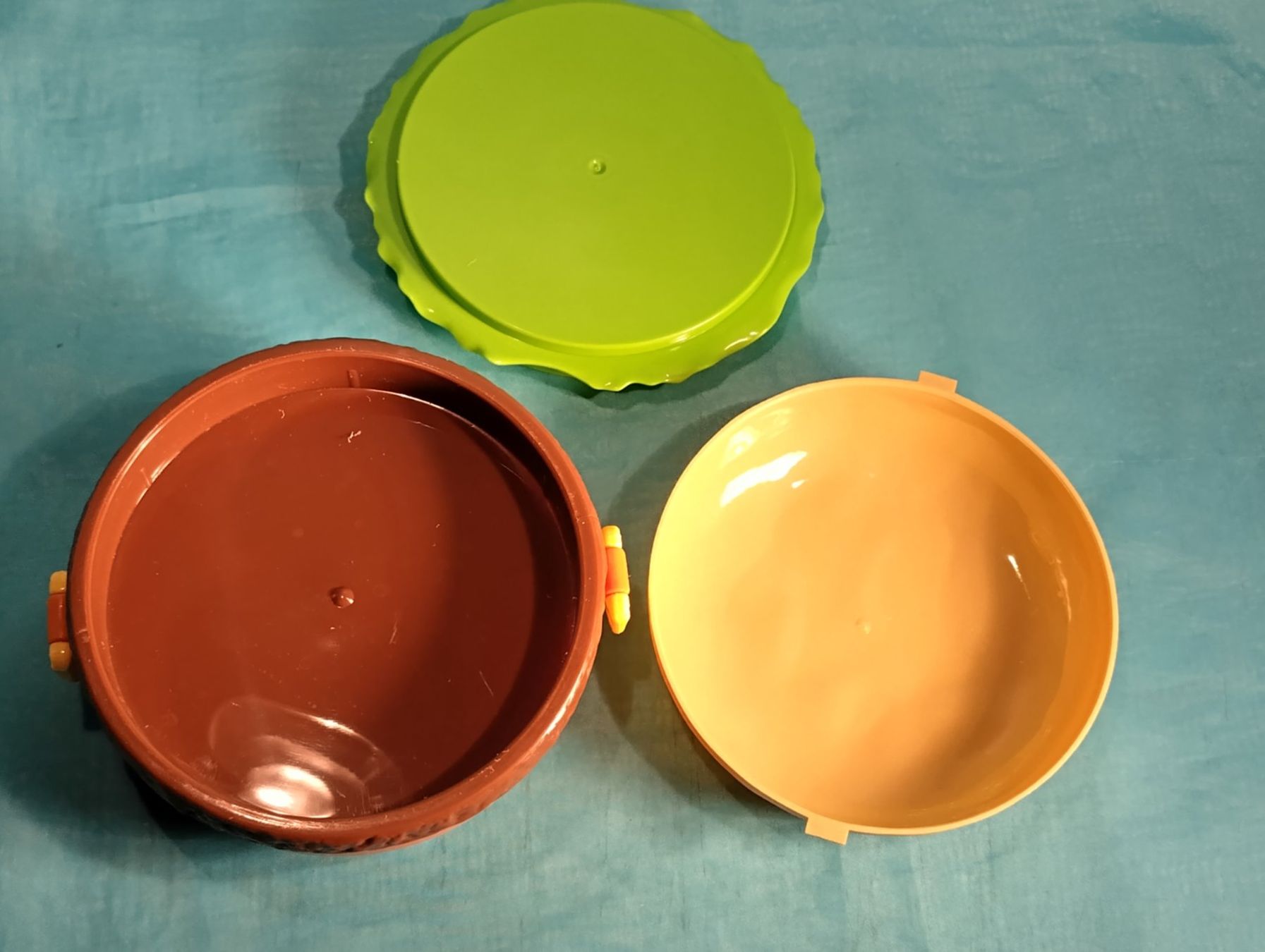 Contenitori & Simili: Lunchbox mit 3 Kammern als Burger, Hamburger – Usato da Bellach venduto da JingleCherry 4