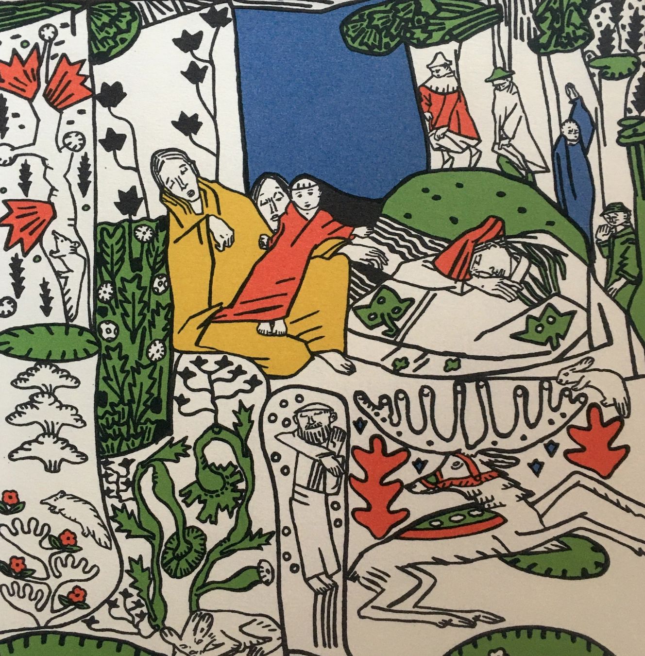 Grafiken & Lithographien: Oskar Kokoschka Lithographie "Die Schlafenden" – Gebraucht aus Nennigkofen von waltraub