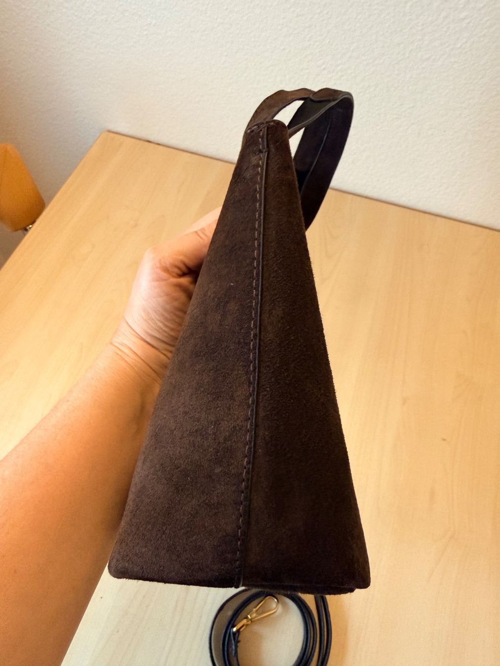 Zara Borse da donna: Zara Leder Mini Shopper Dunkelbraun – Usato da Bern venduto da monalicious_ 6