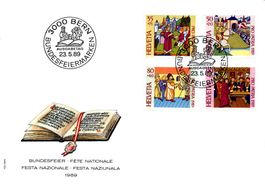 Ersttagscouvert, Ersttagsbrief, Pro Patria 1989