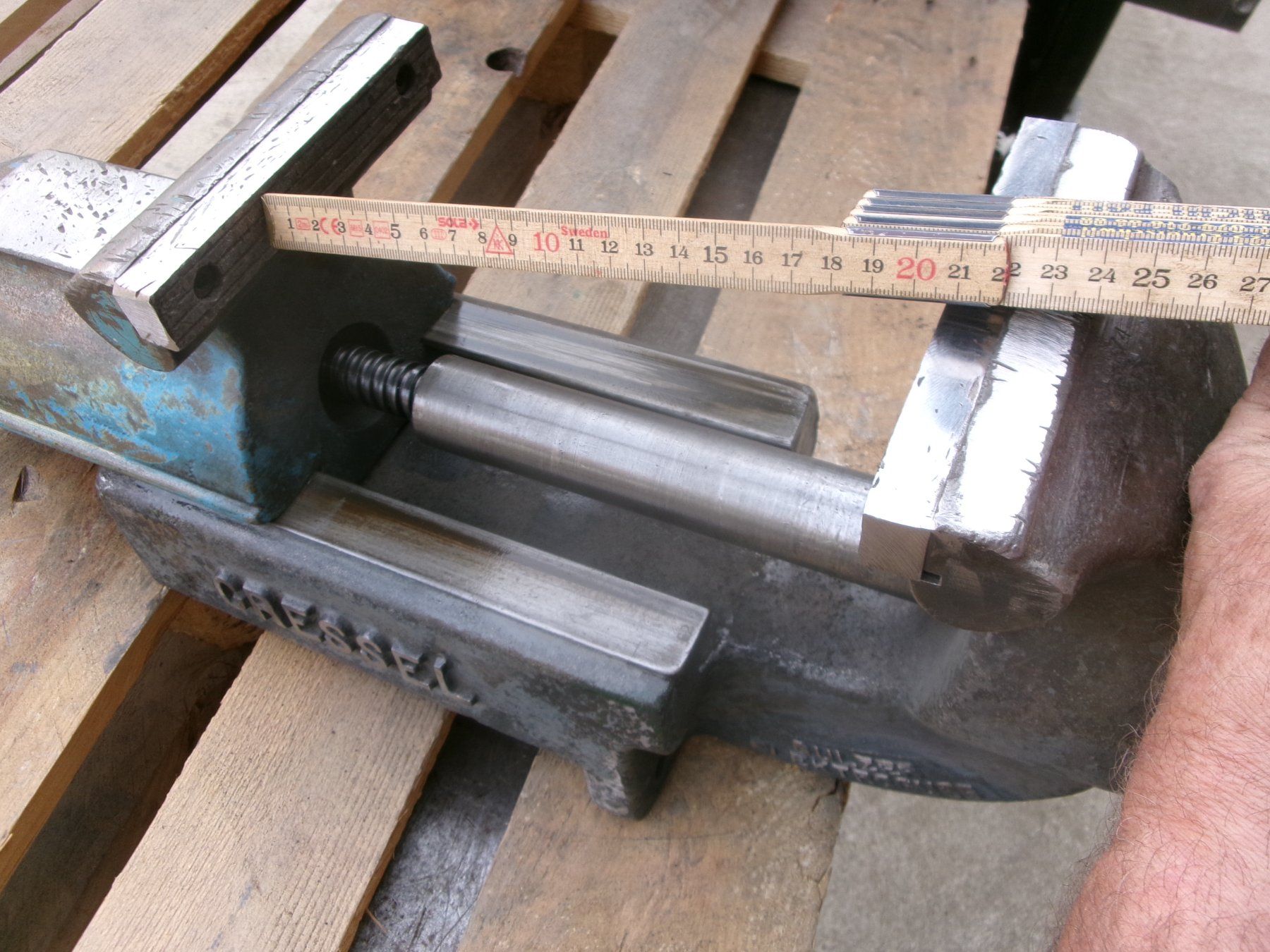 Gressel Altro per industria metallurgica: Gressel Werkstatt-Schraubstock  150 mm  Backenbreite – Usato da Eschenbach SG venduto da GM-29 2