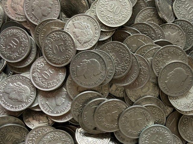 Tutti le monete: Rund 4kg 20 Räppler ab 1881 – Usato da Hinterkappelen venduto da Numismatik3032 1