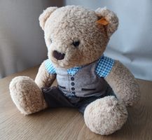 Steiff Teddy Bär, neuwertig, mit Trachtenhose! Super Zustand