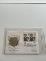 Sammelkuvert Hochzeit Prinz Charles Lady Diana mit Münz(S37)