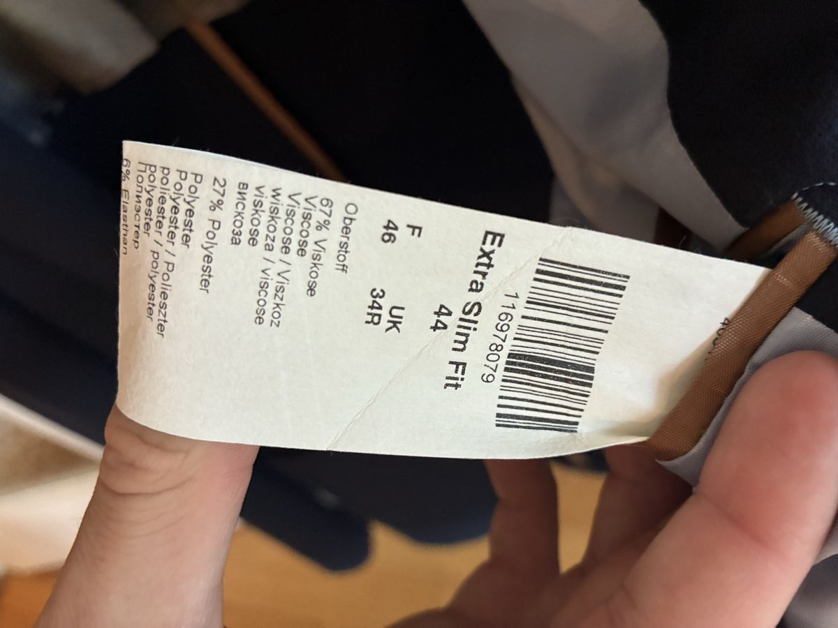 Navyboot Completi: Navyboot Sakko Slim Fit Dunkelblau Gr. 46 – Nuovo (secondo la descrizione) da Schaffhausen venduto da gdenobile 3