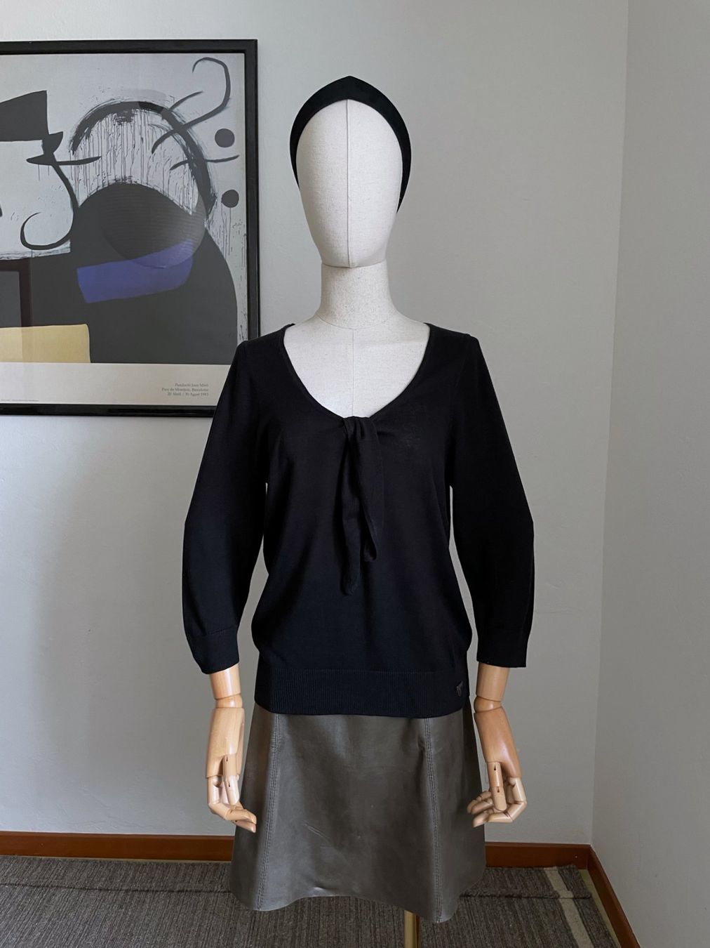 Tom Tailor Maglioni & Felpe: Tom Tailor Maglia con nodo, Nero, XS – Usato da Bioggio venduto da oxanacas