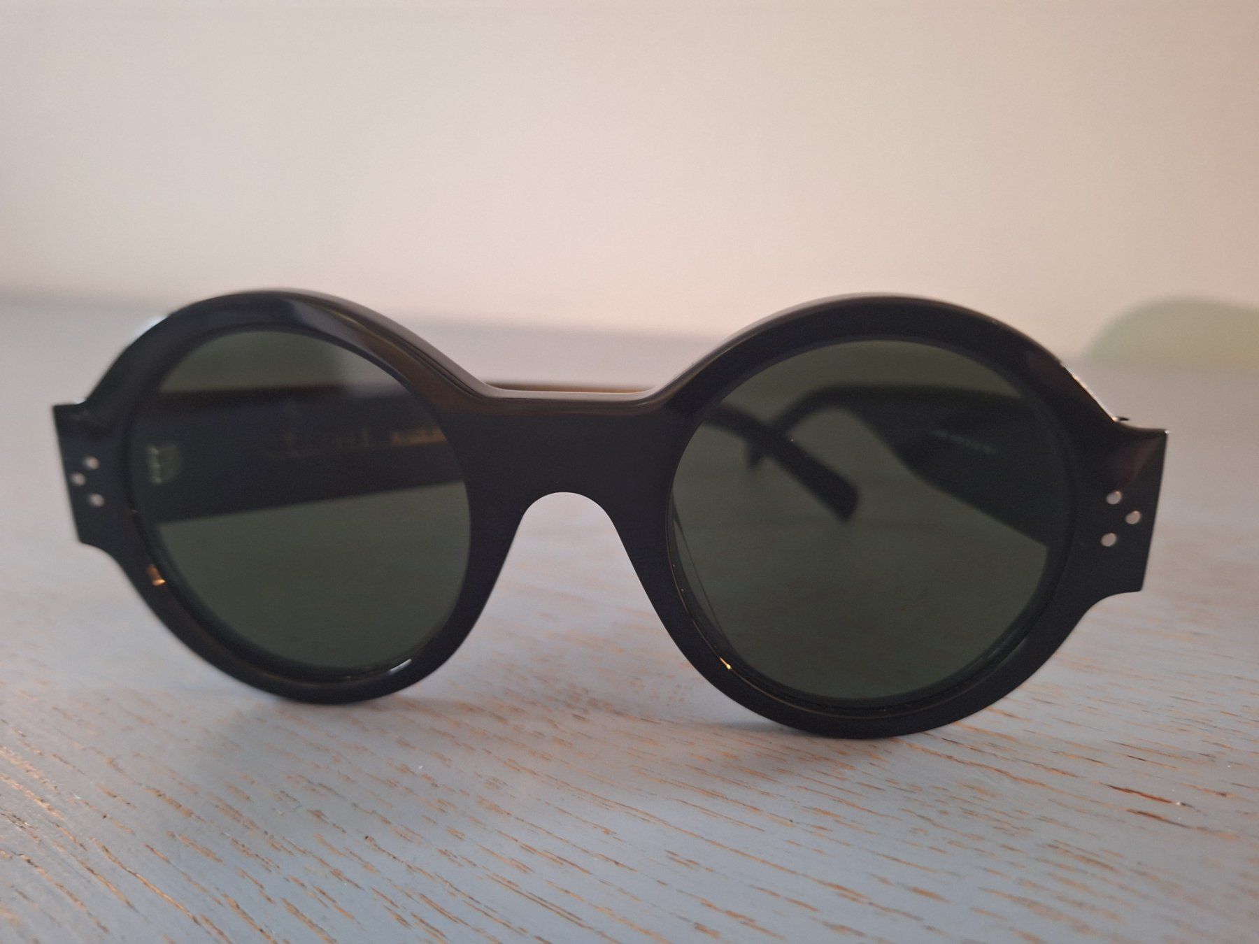 Celine Occhiali & Lenti: Céline runde retro-styled Sonnenbrille schwarz – Usato da Zug venduto da BibiB 1
