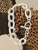 🐸 WUNDERSCHÖNES DOPPELTES BRACELET / ARMBAND SILBER FARBE