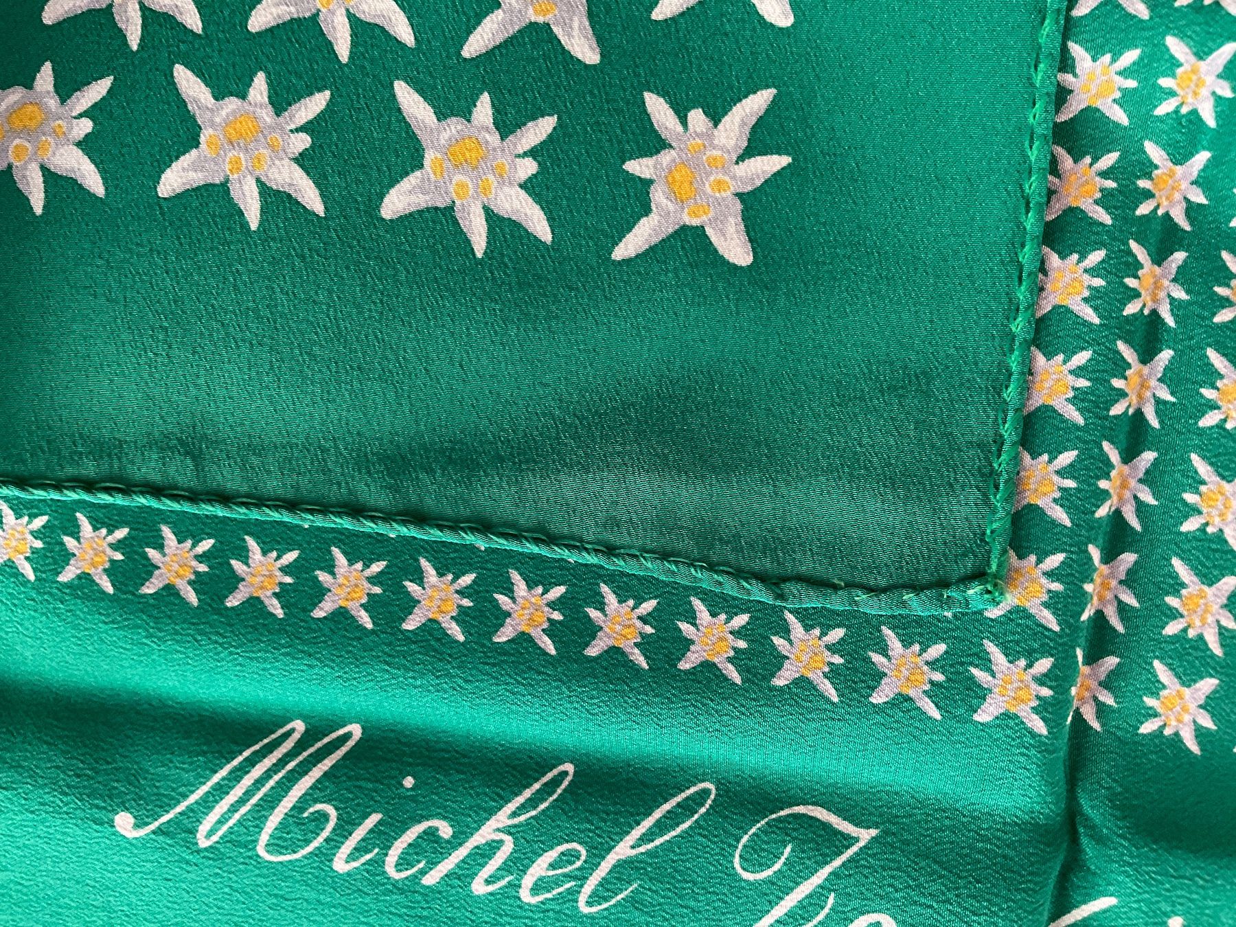 Foulard & Sciarpe: Michel Jordi Edelweiss Seide lang – Usato da Biel/Bienne venduto da heygio 1