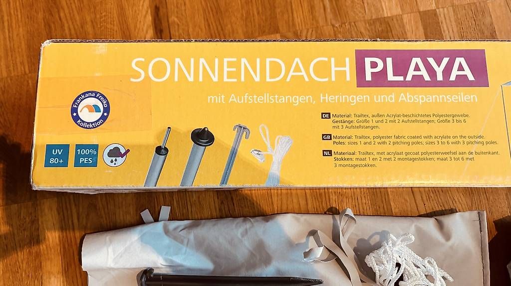 Tende : Sonnendach Playa grau, 250x240 cm mit Keder – Nuovo (secondo la descrizione) da Luzern venduto da Crusoe68 1