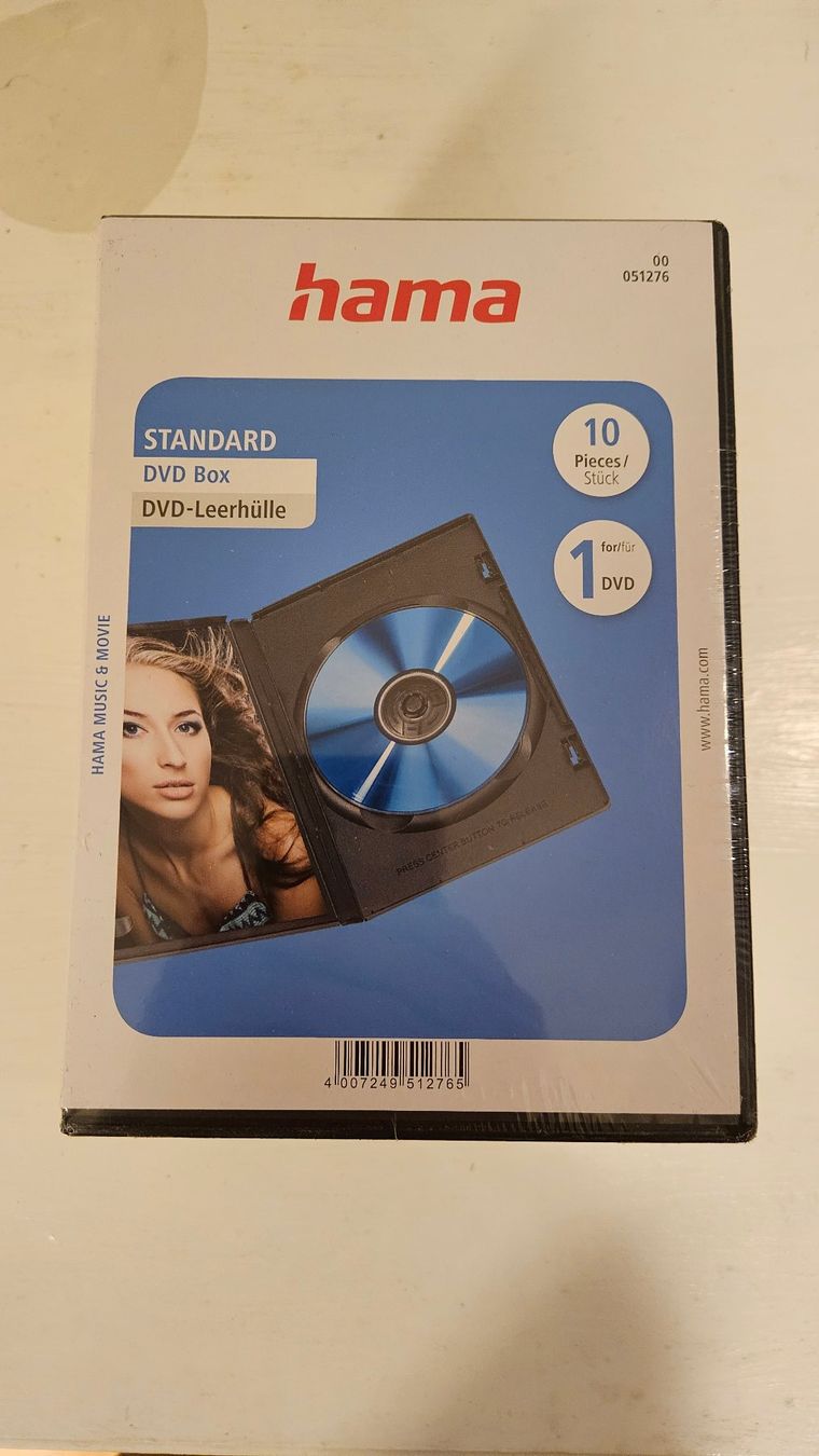 Tutti i DVDs: HAMA Leere DVD-Hüllen 10x – Nuovo e nell'imballaggio originale da Männedorf venduto da egl_nfg9