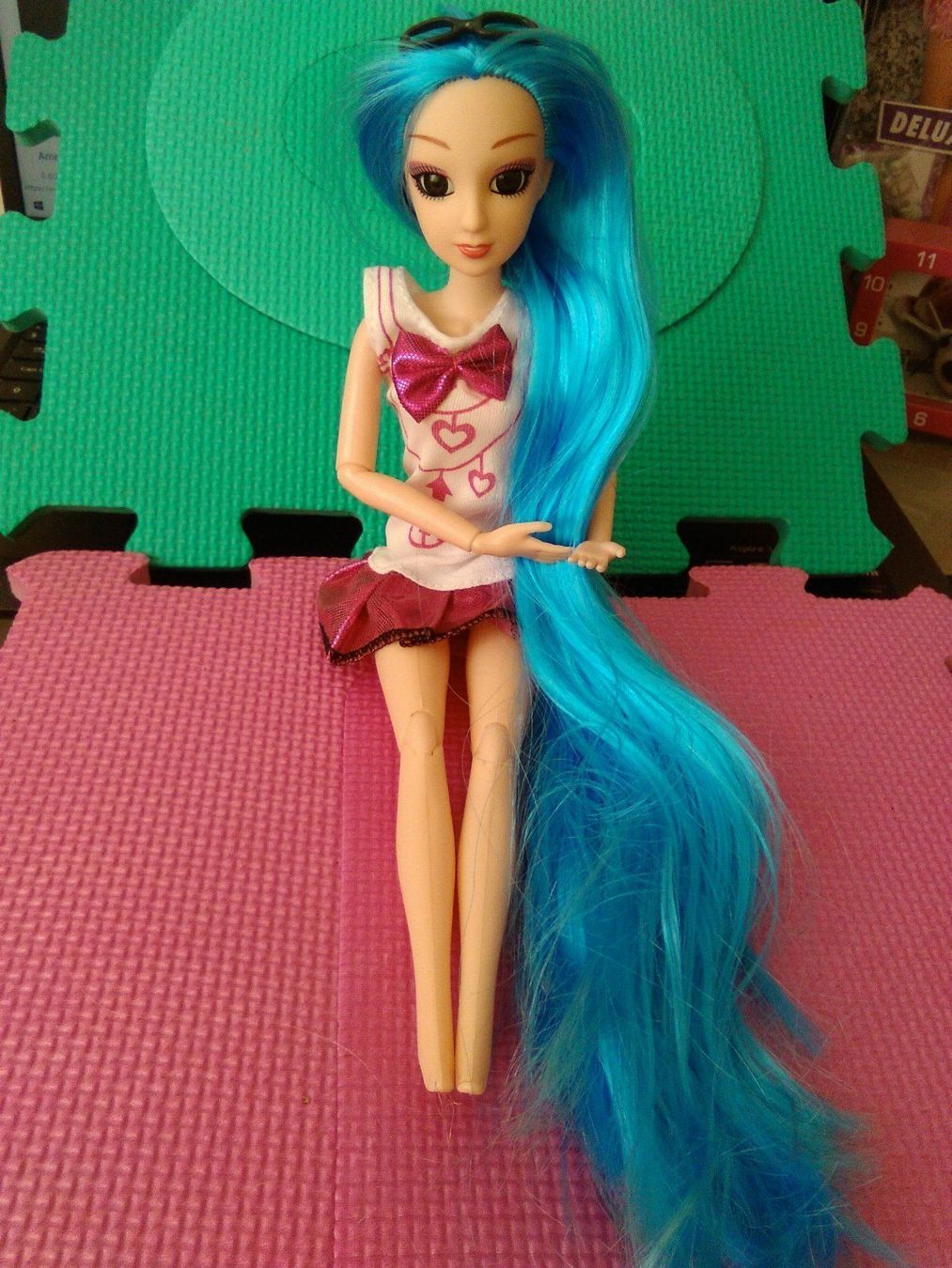 Bambole: barbie puppe,,mit lang dunckelblauhaaren – Nuovo (secondo la descrizione) da Basel venduto da bijoutrie_4 2