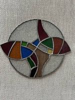 Fensterdekoration - Buntglas Handgemacht Art-Deco