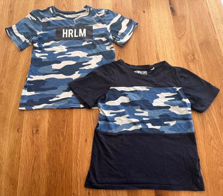 2er Set Camouflage T-Shirts Grösse 122/128 DOWNLOAD